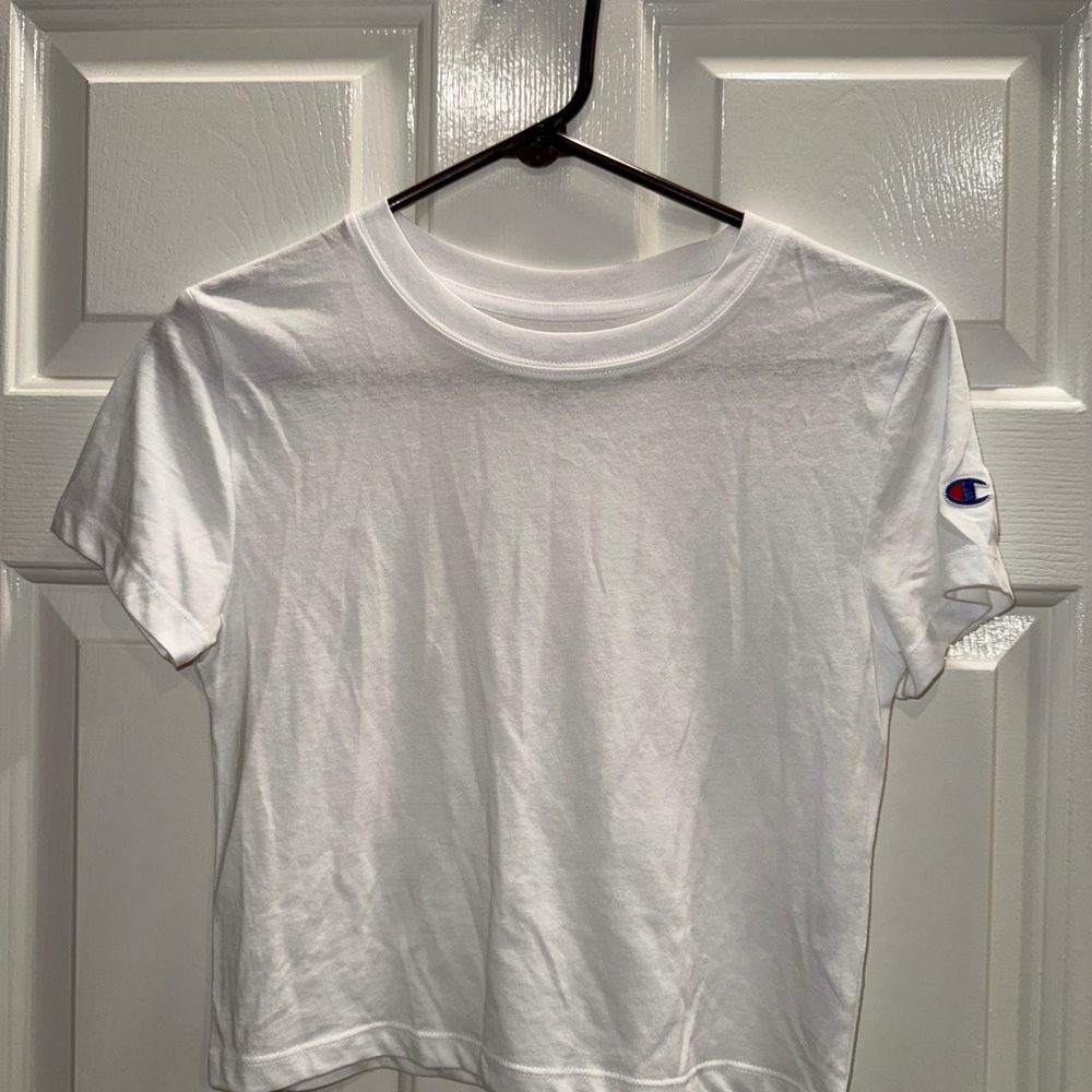Champion Women's White Baby Tee.